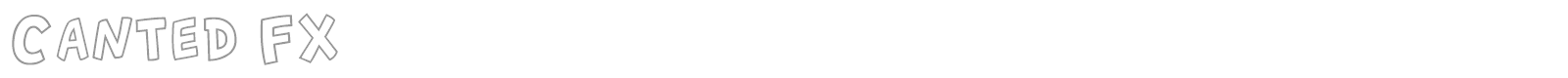 Canted FX font preview
